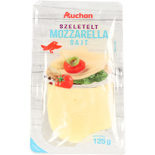 Auchan Kedvenc szeletelt mozzarella 125 g
