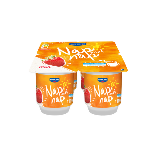 Danone Nap mint Nap élőflórás eperízű zsírszegény joghurt 4 x 110 g