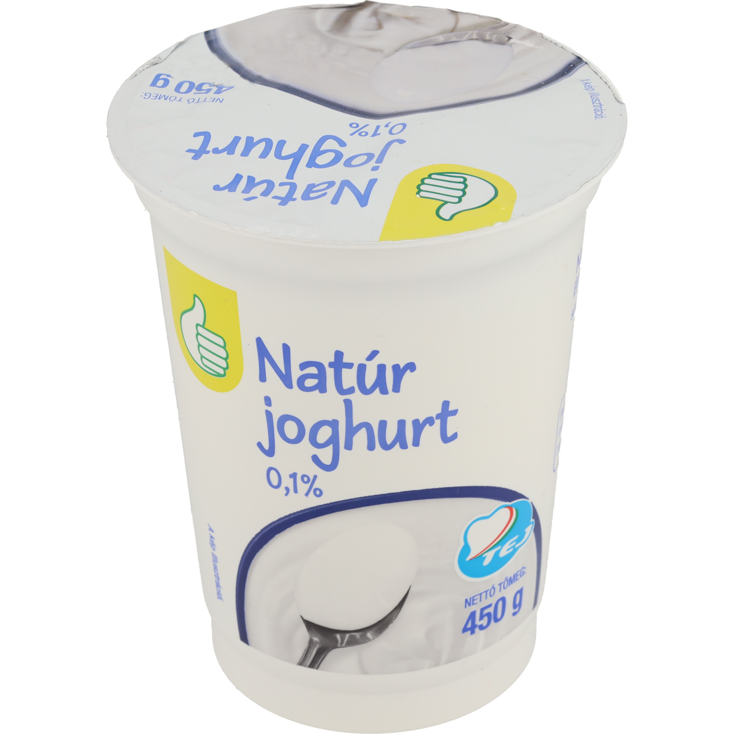 Auchan Tipp natúr joghurt 0,1% 450 g