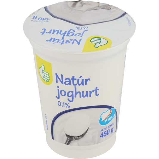 Auchan Tipp natúr joghurt 0,1% 450 g