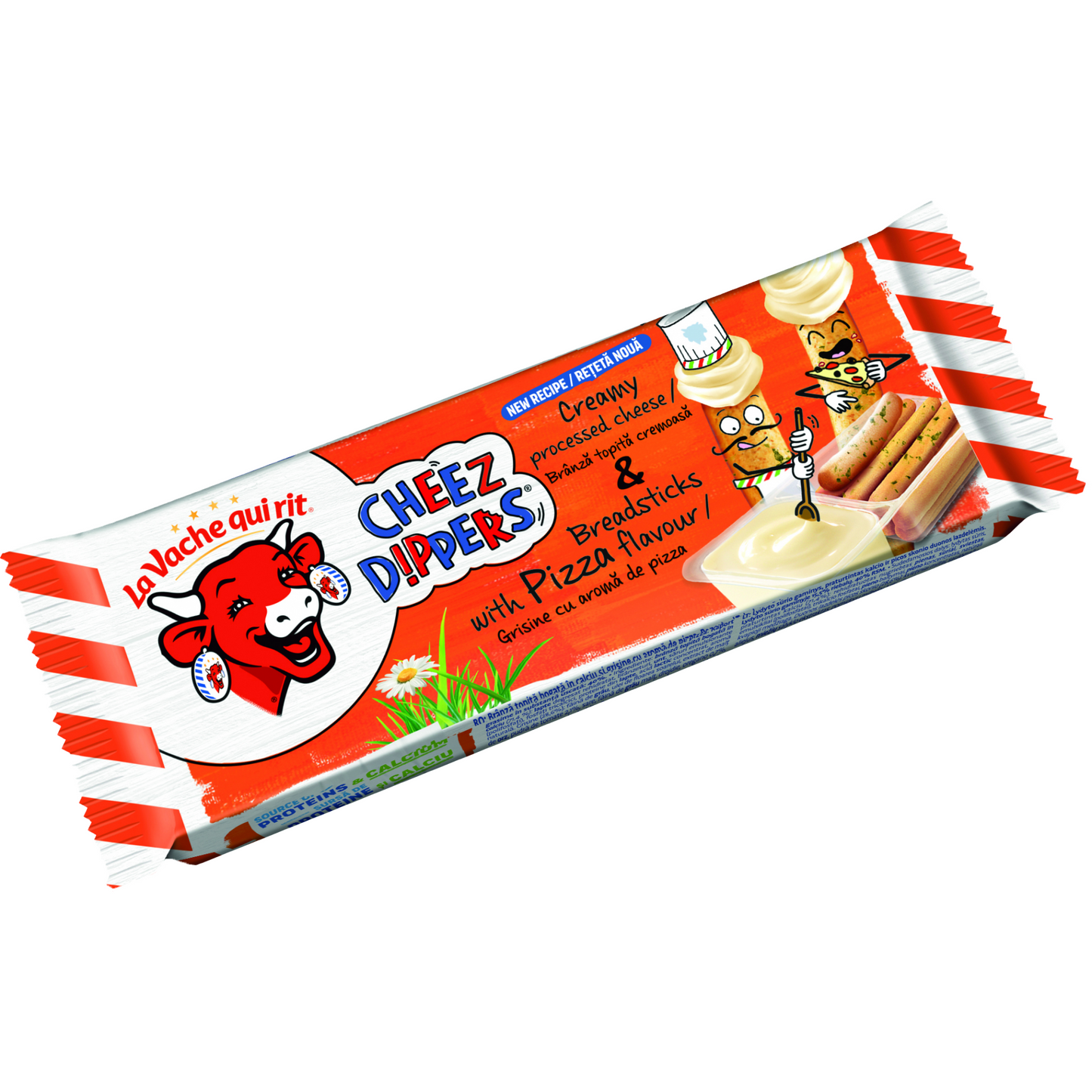 LVQR ömlesztett kenhető zsíros sajtkészítmény pizzás ízű kenyérrudakkal 35 g