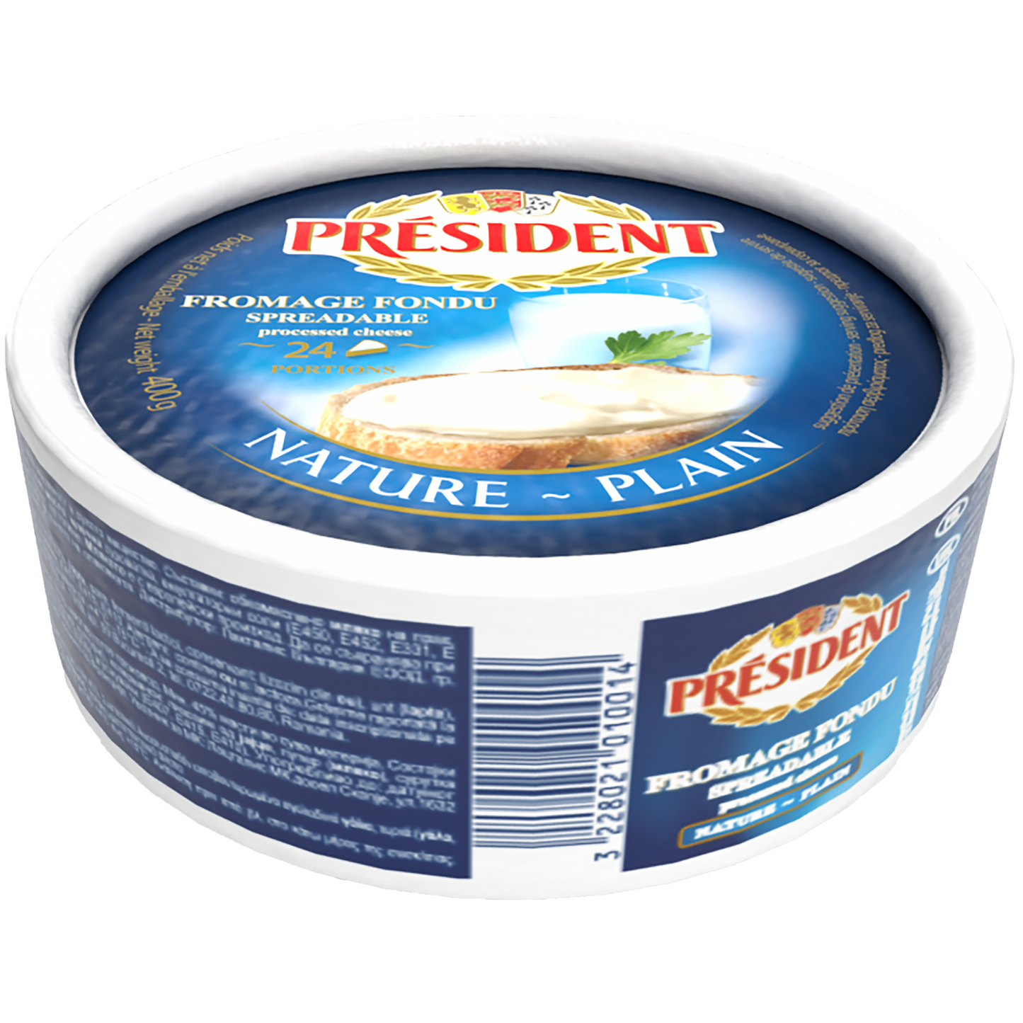 President zsíros kenhető ömlesztett sajtkészítmény 400 g