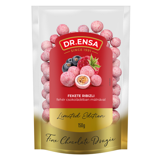 Dr. Ensa liofilizált ribizli málna poros fehér csokoládéban 150g