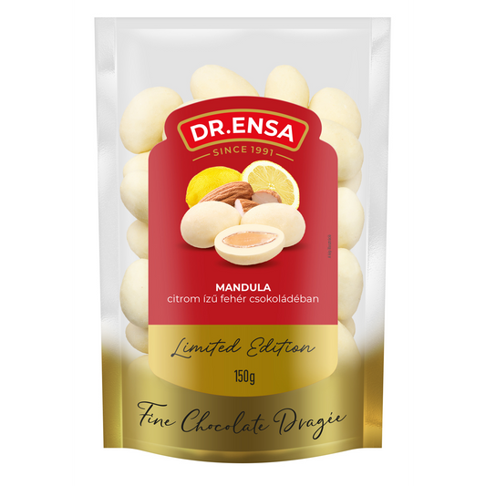 Citrom poros fehércsokokoládés mandula 150g
