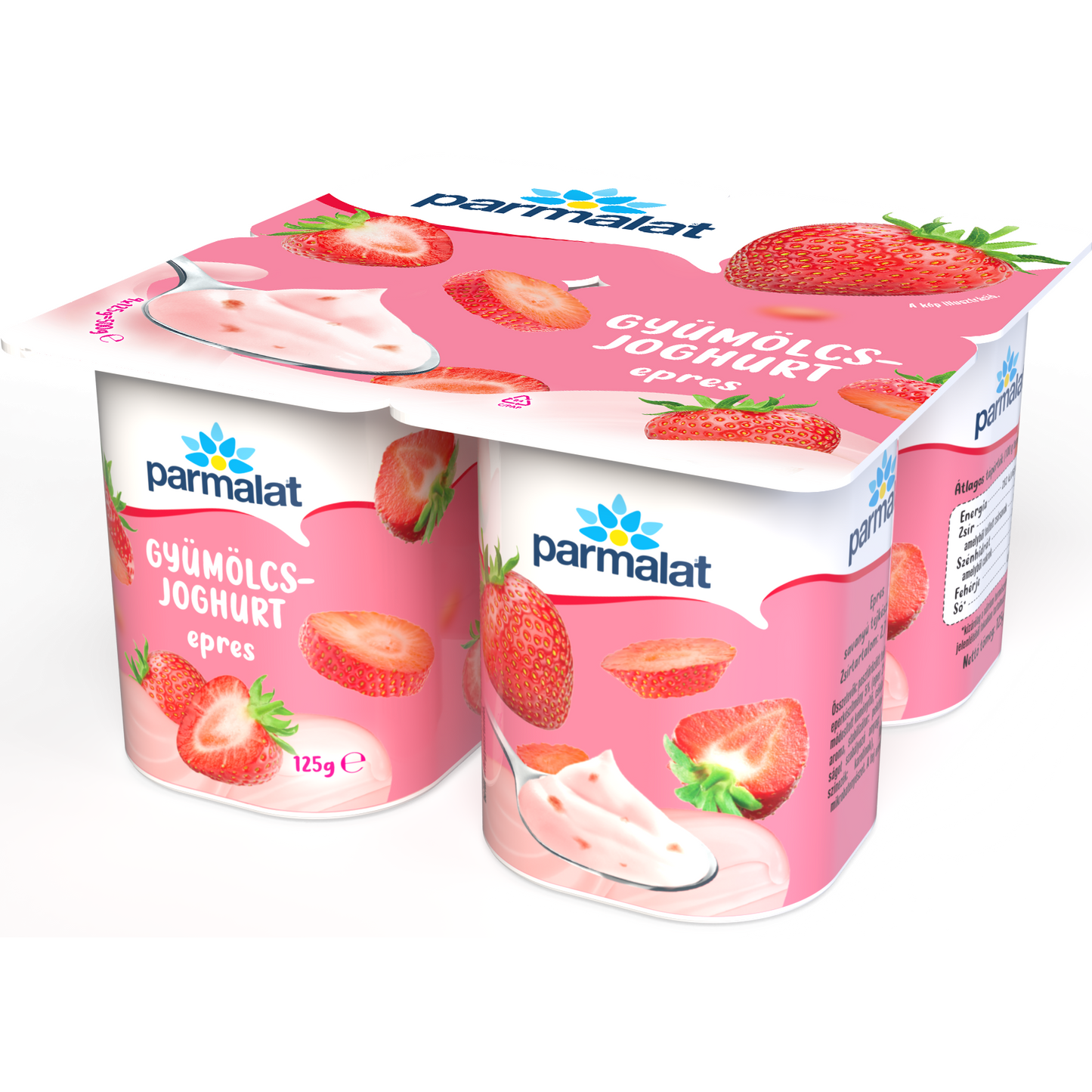 Parmalat epres gyümölcsjoghurt 4 x 125 g
