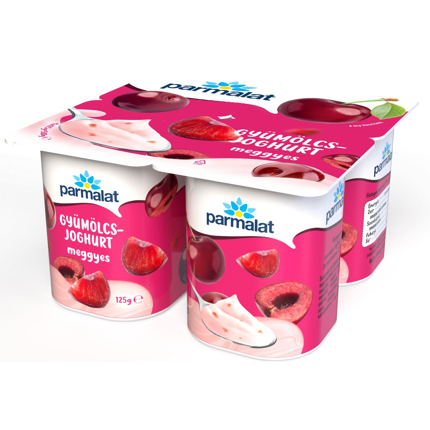 Parmalat meggyes gyümölcsjoghurt 4 x 125 g