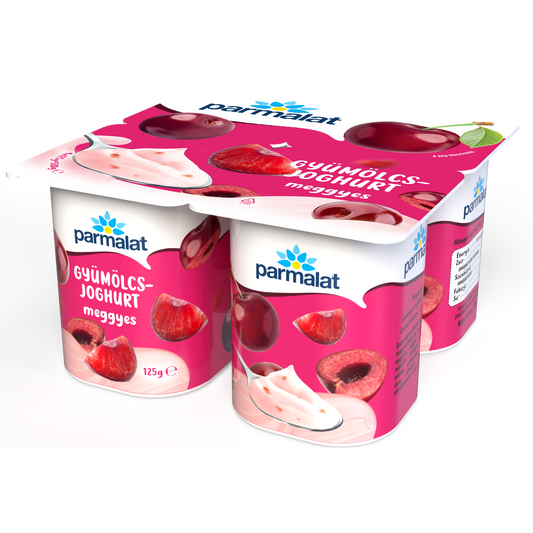 Parmalat meggyes gyümölcsjoghurt 4 x 125 g
