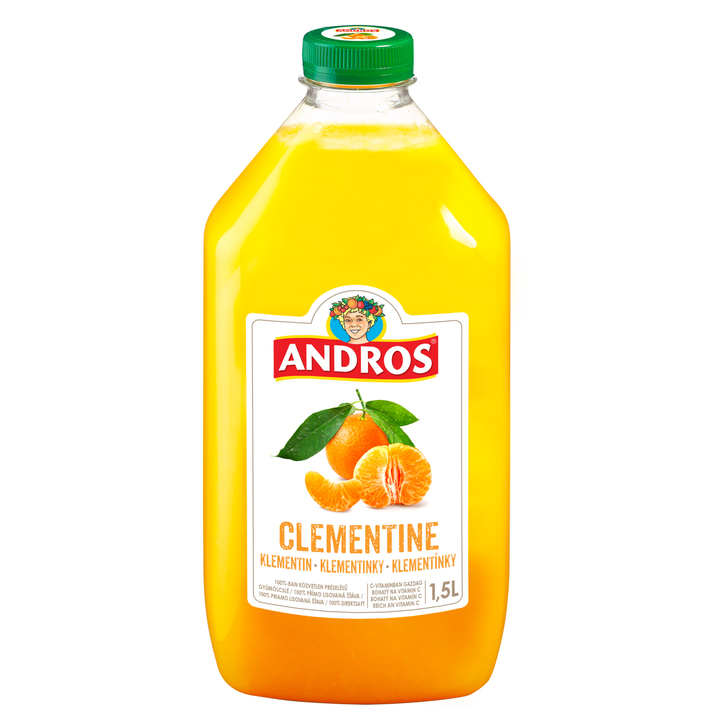 ANDROS Klementin gyümölcslé 100%-os, 1,5 l