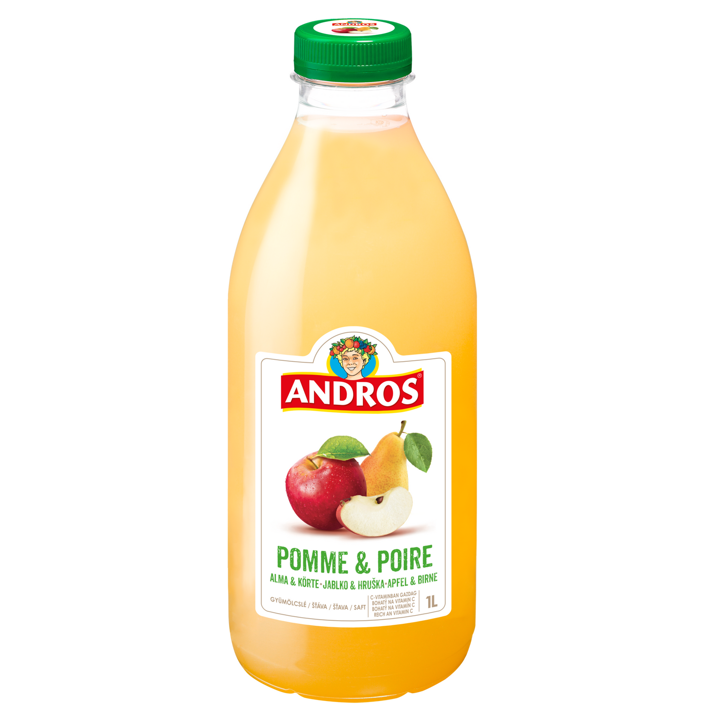 Andros alma és körtelé, préselt,  C-vitaminban gazdag 1 l