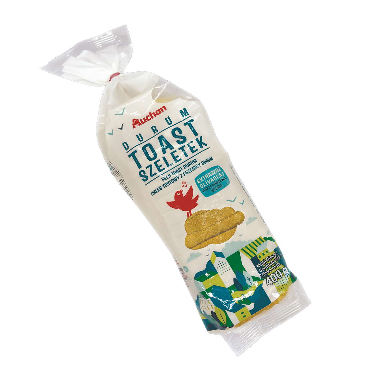 Auchan Durum toast szeletek 400g