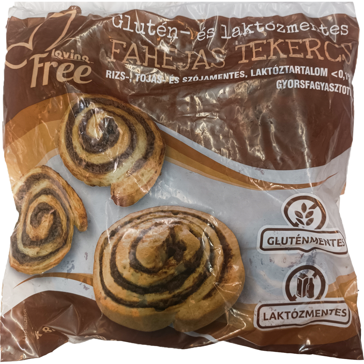 Fagyasztott gluténmentes fahéjas csiga 6X80G