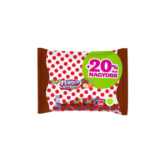 Pöttyös Óriás Túró Rudi mogyorókrémes túródesszert kakaós étbevonattal 5 x 62 g (310 g)