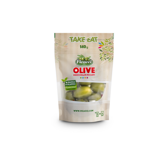 Olasz olívabogyó, magozott, pikáns 140g