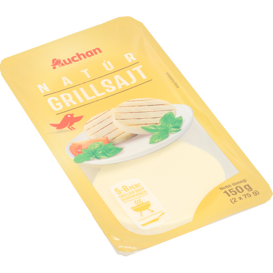 Auchan Kedvenc grillsajt natúr 2x75 g