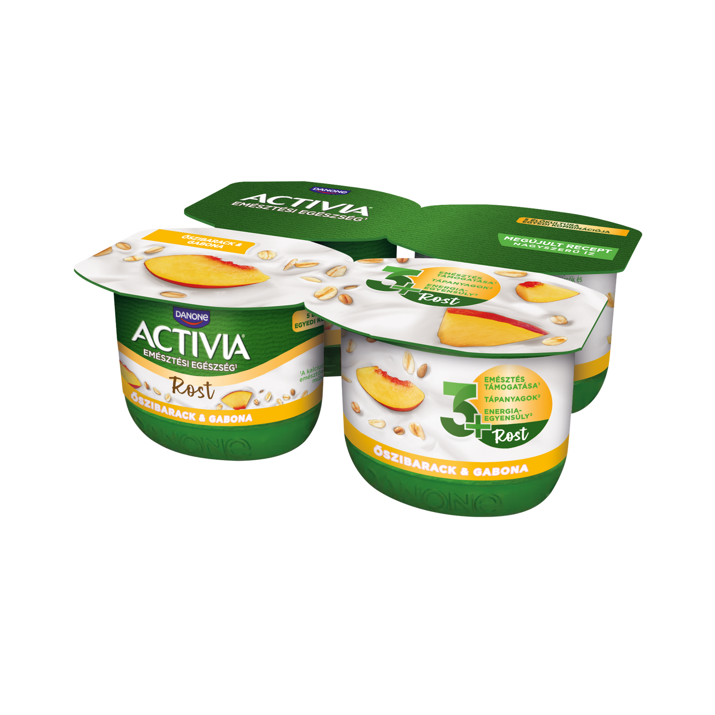 Activia őszibarackos joghurtgabonákkal 4x120 g