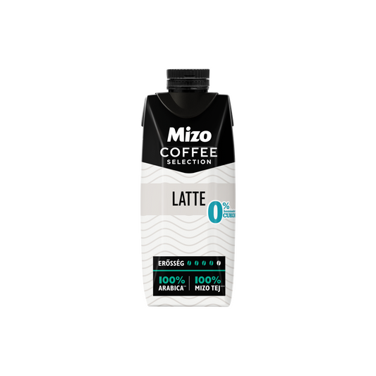 Mizo Coffee Selection Latte UHT zsírszegény kávés tej édesítőszerekkel 250 ml