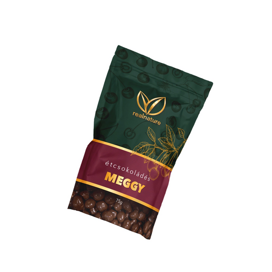 Real Nature étcsokoládés meggy 75 g
