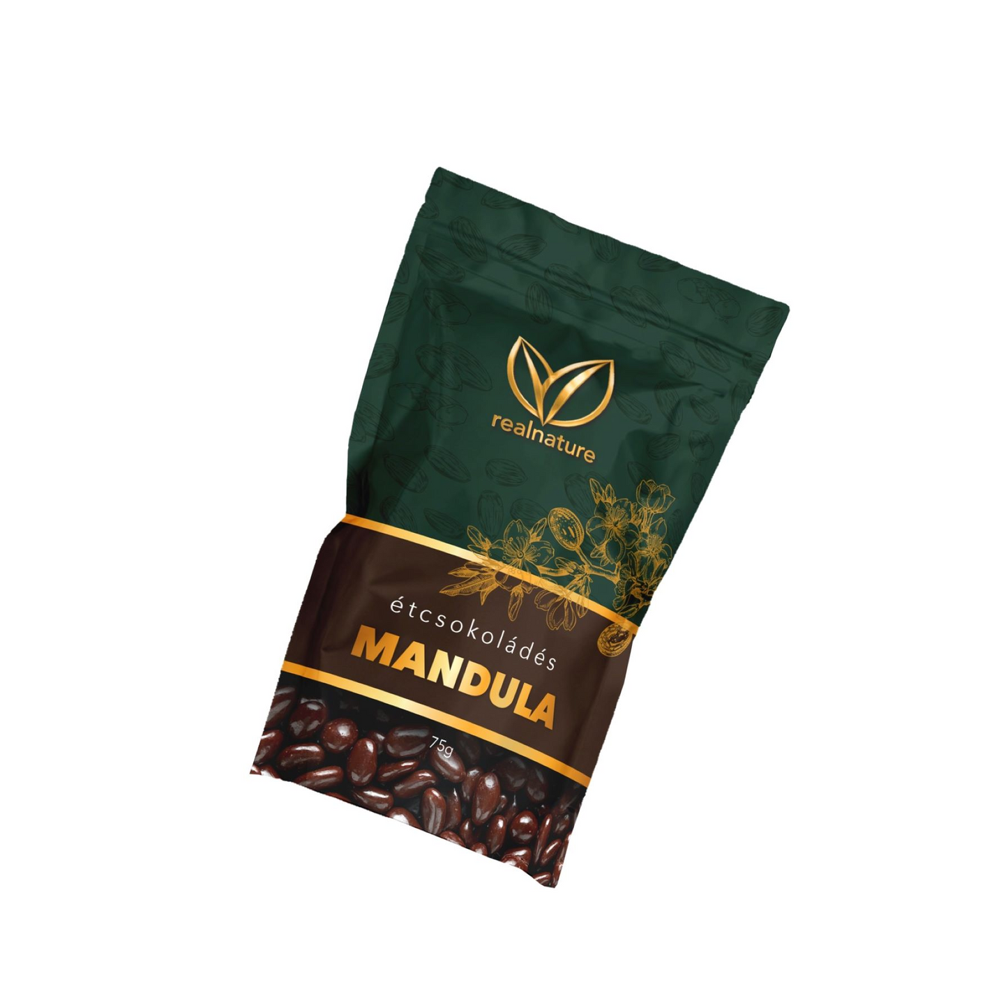 Real Nature étcsokoládés mandula 75 g