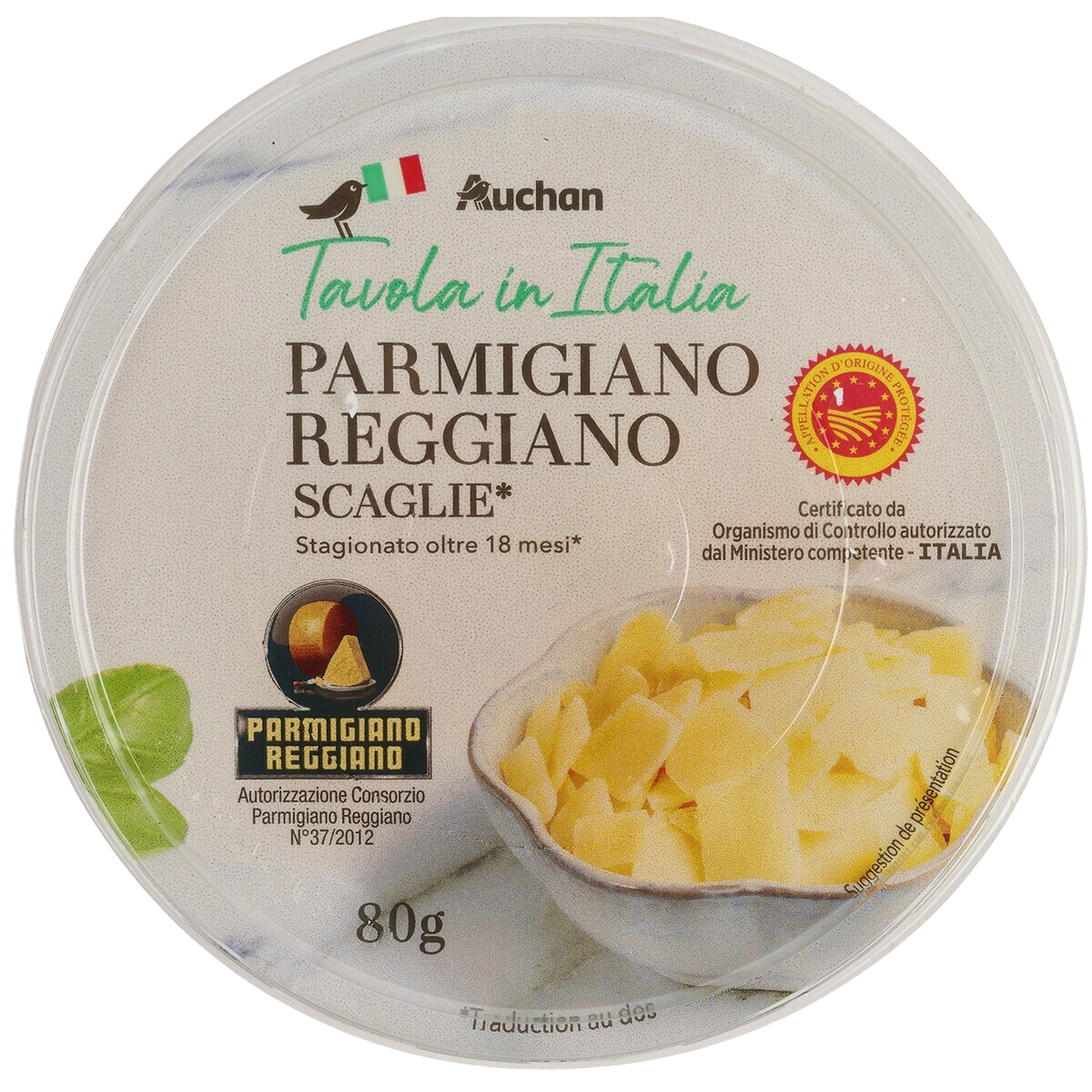 Auchan Kedvenc Tavola in Italia Parmigiano Reggiano 80 g