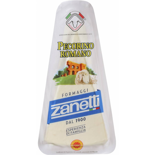 Zanetti Pecorino Romano DOP. 200G- római juhsajt, oltalom alatt álló eredetmegjelölés