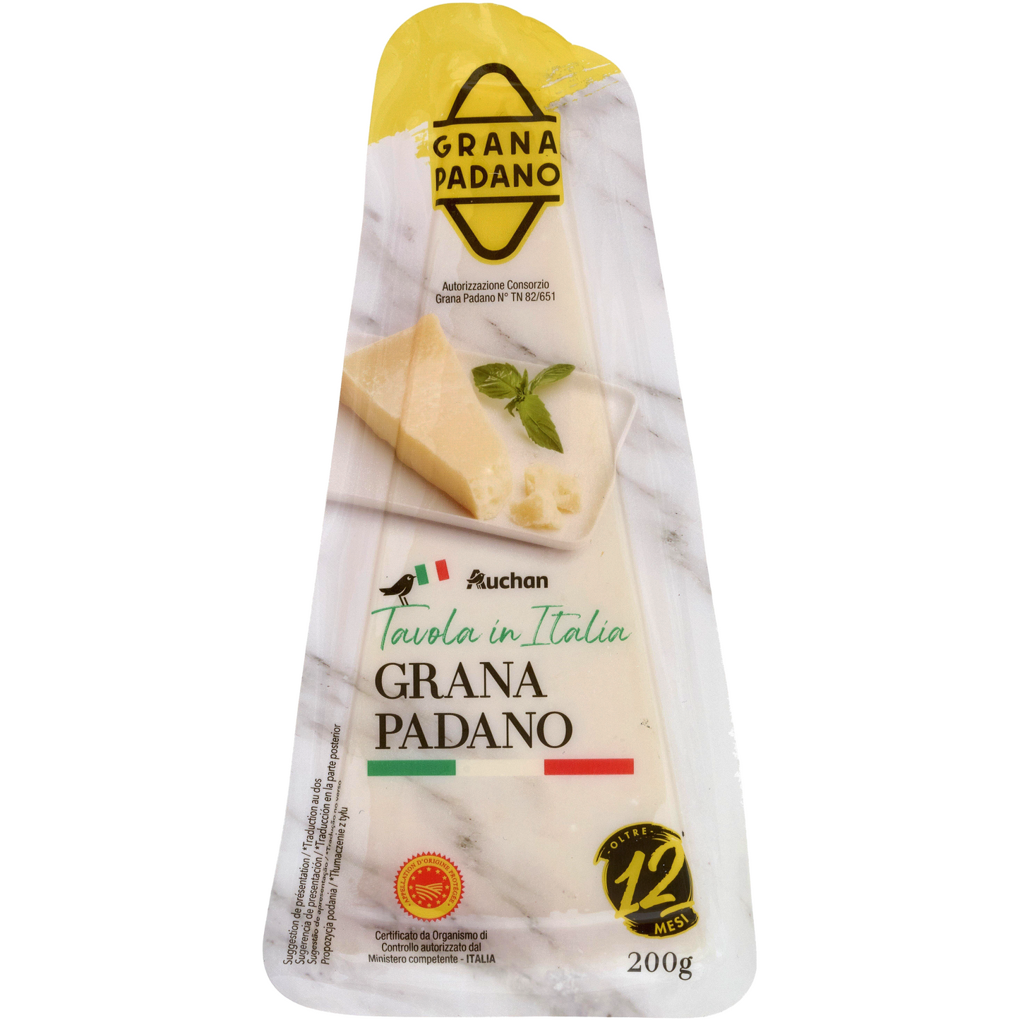Auchan Kedvenc Tavola in Italia Grana Padano 200 g