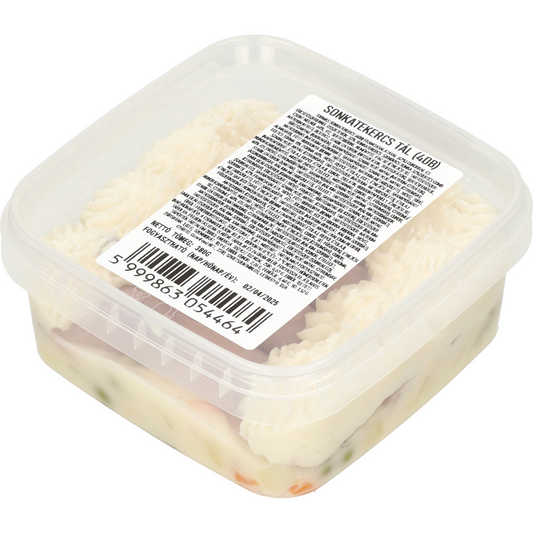 Tormás sonkatekercs (4db) franciasalátával (47%) 380g