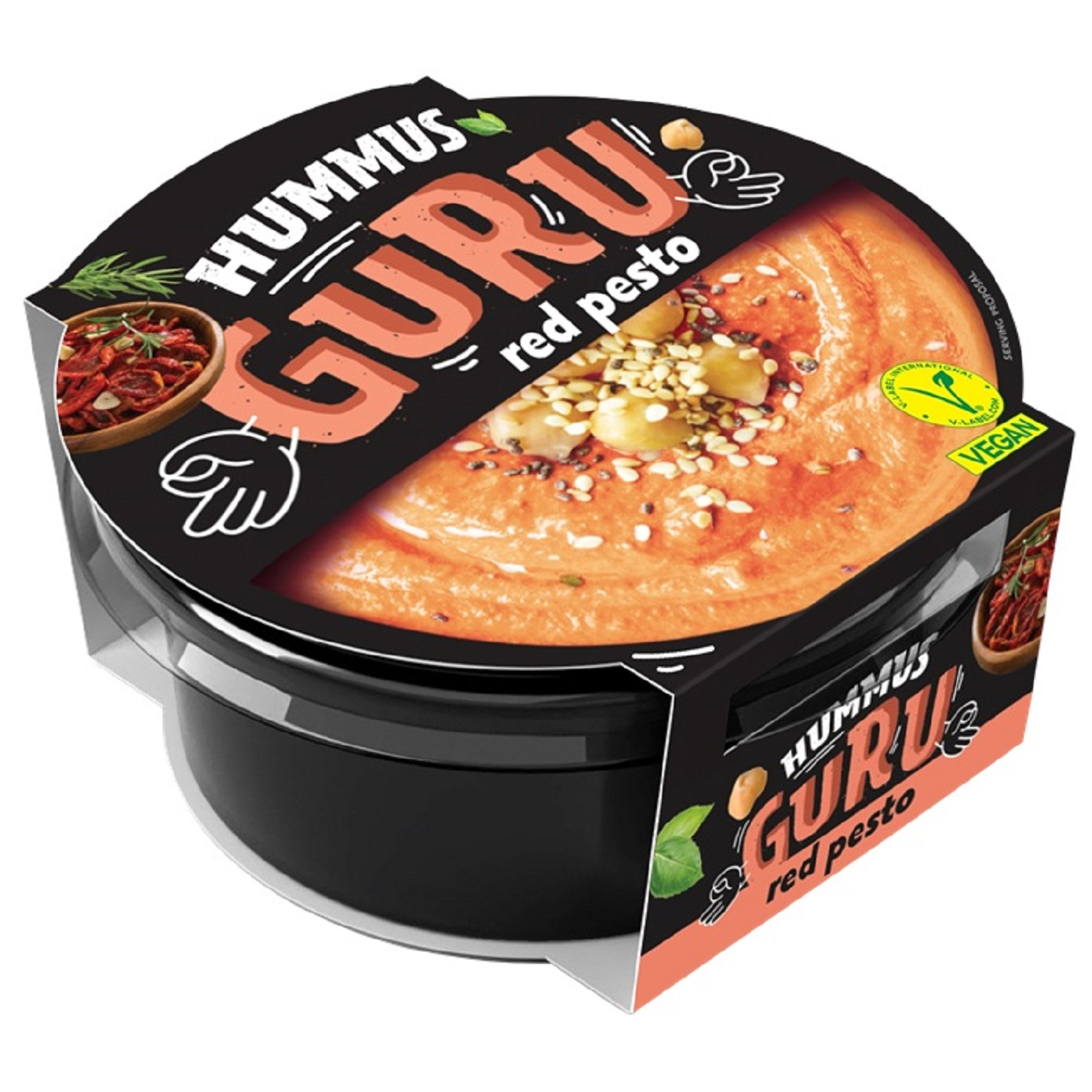 Guru humusz vörös pestos 180g