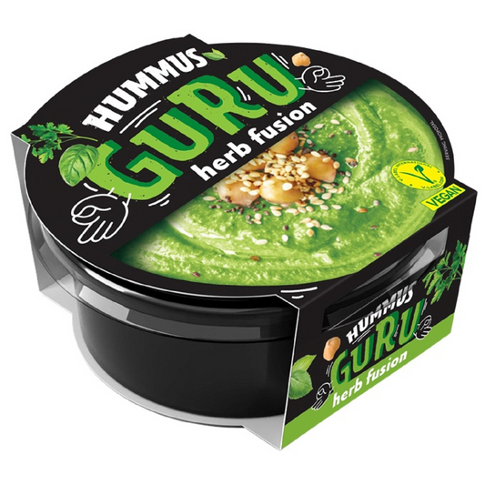 Guru humusz zöldfűszeres 180g