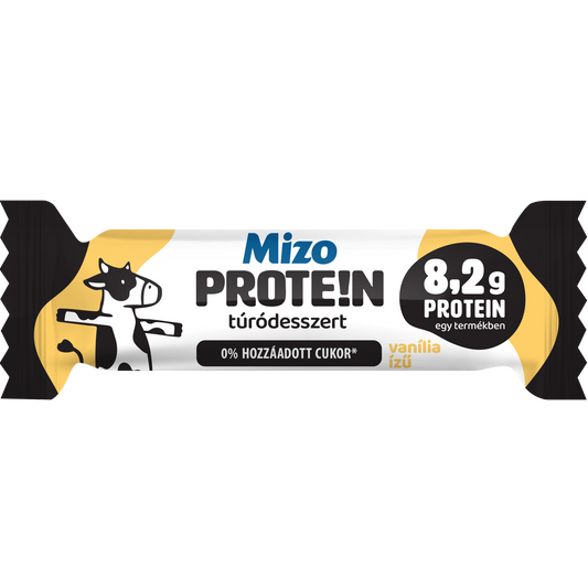 Mizo Protein vanília ízű túródesszert kakaós bevonattal hozzáadott fehérjével és édesítőszerrel 51 g