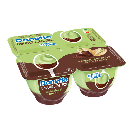Danette pisztácia- és csokoládéízű puding 4 x 125 g (500 g)
