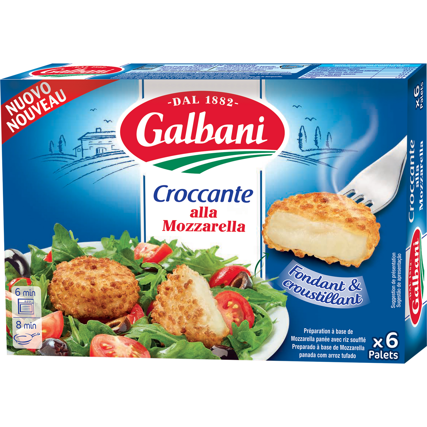 Galbani panírozott mozzarella 150 g