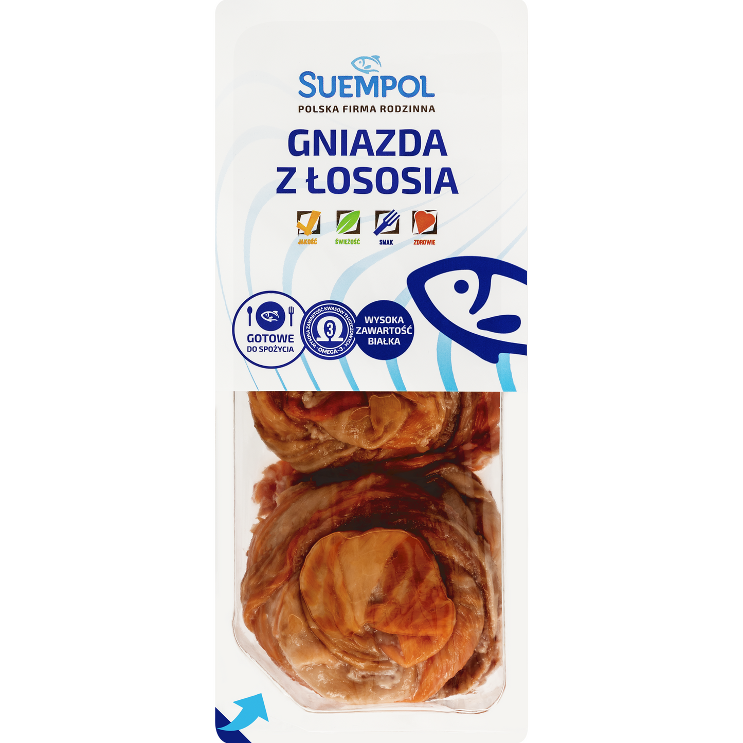 Suempol-lazac kosárka melegen füstölt norvég lazac készítmény 250g