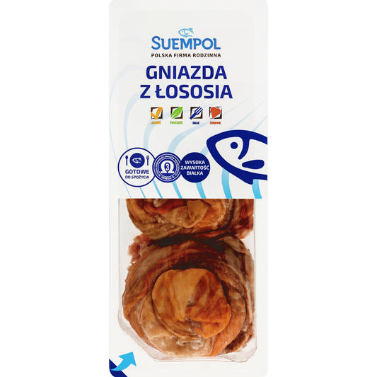 Suempol-lazac kosárka melegen füstölt norvég lazac készítmény 250g