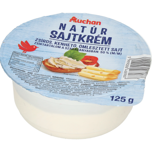 Auchan Kedvenc sajtkrém natúr 125 g