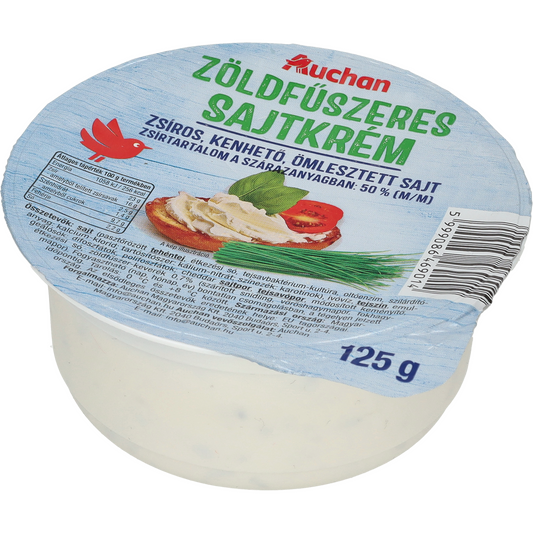 Auchan Kedvenc zöldfűszeres sajtkrém									 125 g