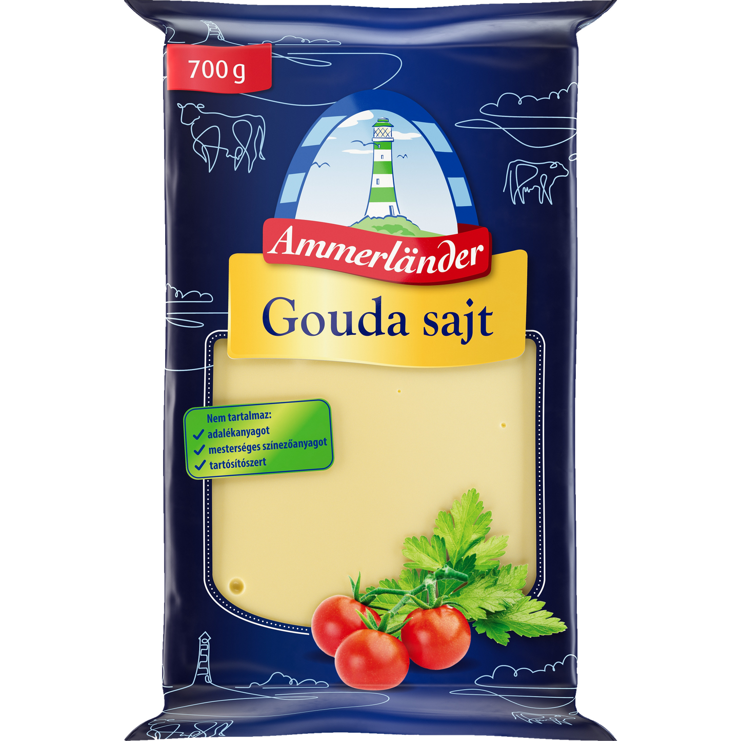 Ammerländer darabolt gouda 700 g