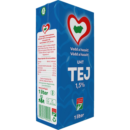 Vedd a hazait, védd a hazait UHT tej 1,5% 1 l