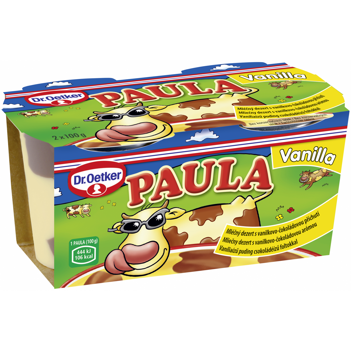 Dr. Oetker Paula vaníliaízű puding csokoládéízű foltokkal 2 x 100 g (200 g)