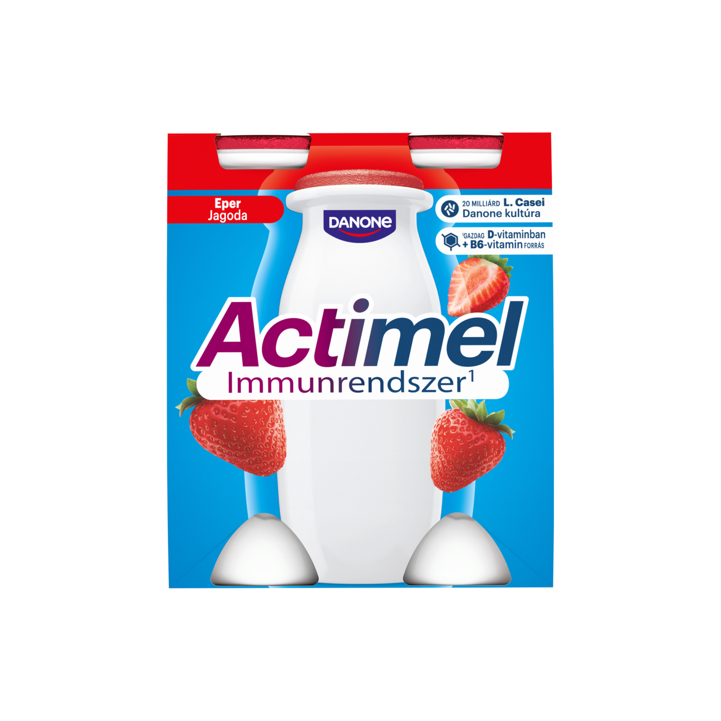 Danone Actimel eperízű zsírszegény joghurtalapú ital B6- és D-vitaminnal 4 x 100 g (400 g)