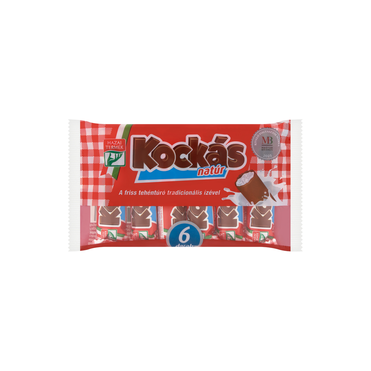 Kockás natúr túrórúd 6 x 30 g (180 g)