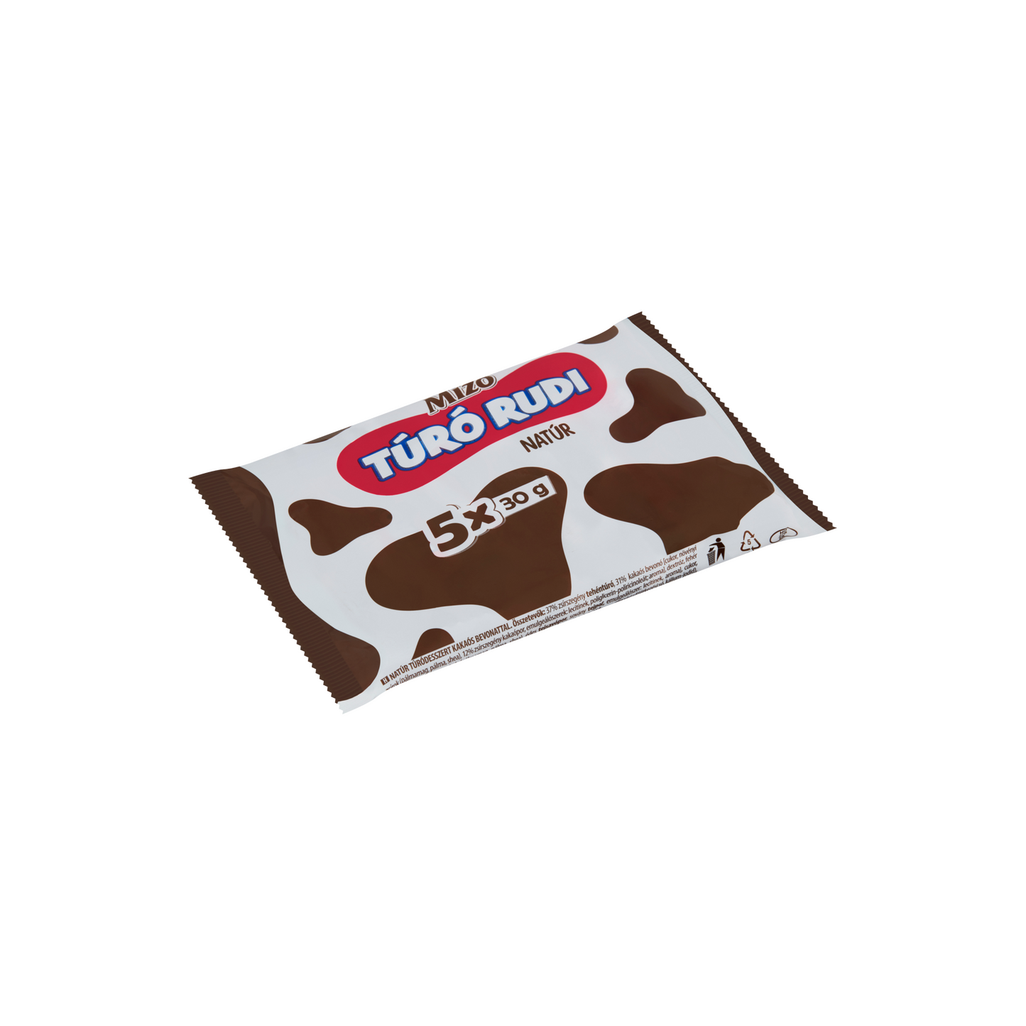 Mizo Túró Rudi natúr túródesszert kakaós bevonattal 5 x 30 g (150 g)