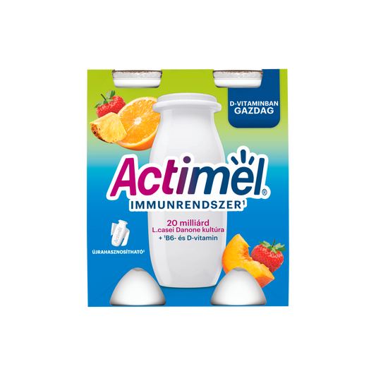 Danone Actimel vegyes gyümölcsízű zsírszegény joghurtalapú ital 4 x 100 g (400 g)