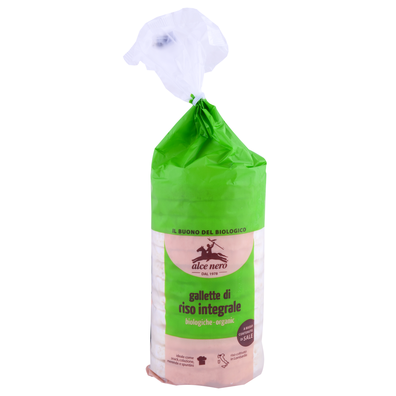 Alce Nero Bio teljes kiőrlésű  rizssüti 100 g