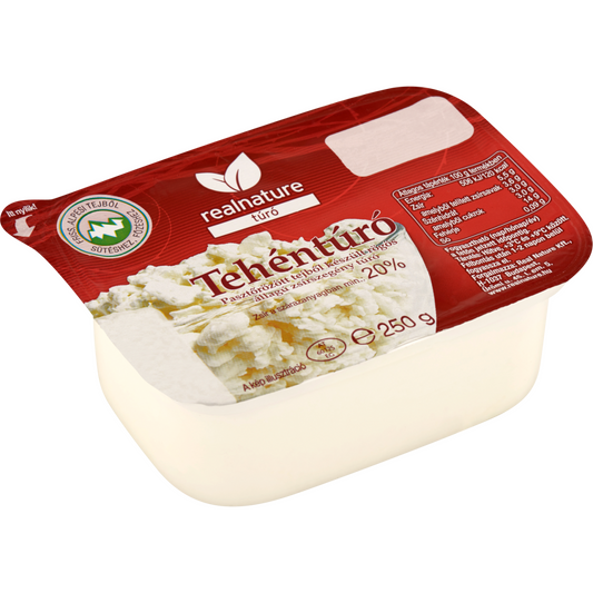 Real Nature zsírszegény étkezési tehéntúró 250 g