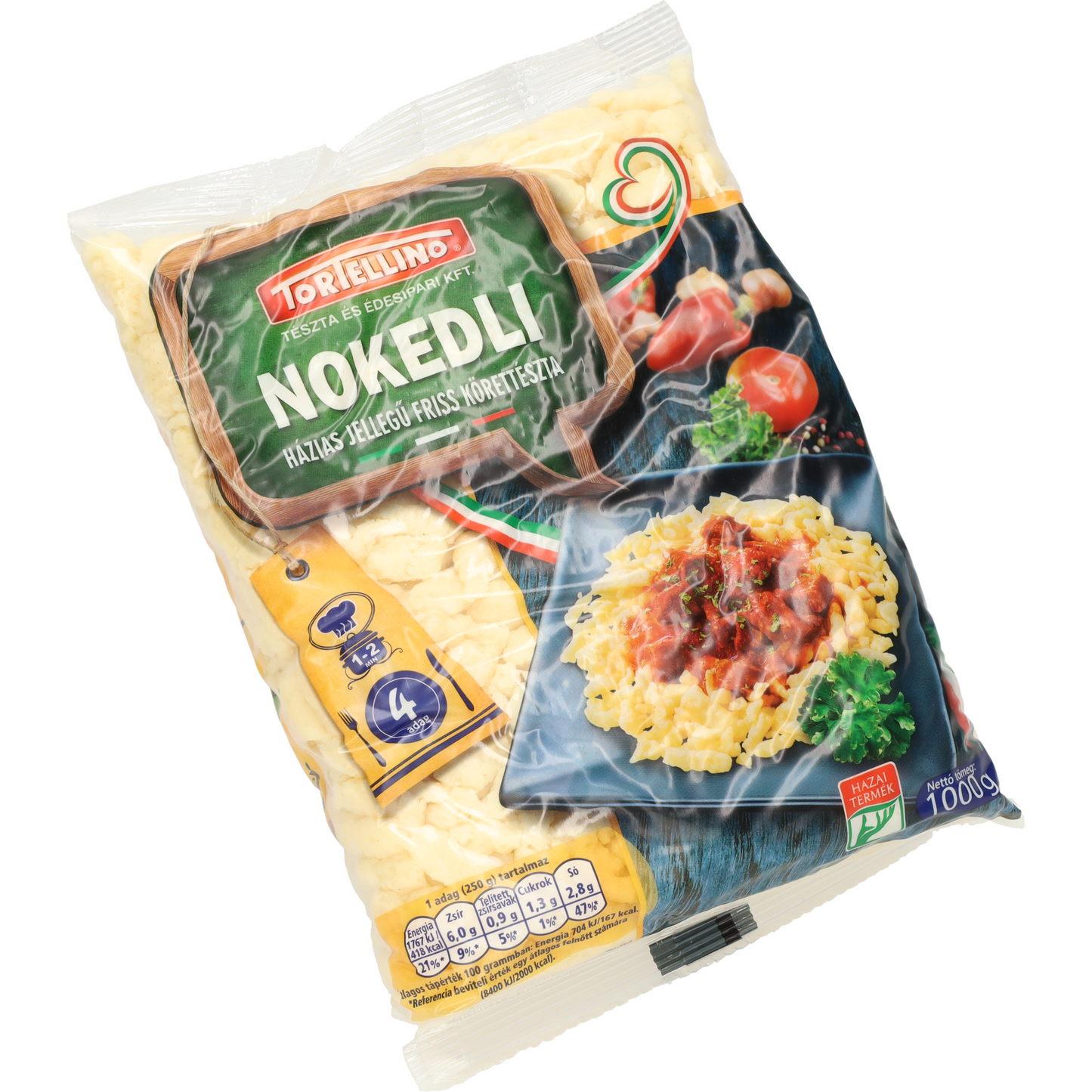 Tortellino nokedli házias jellegű friss körettészta 1000 g