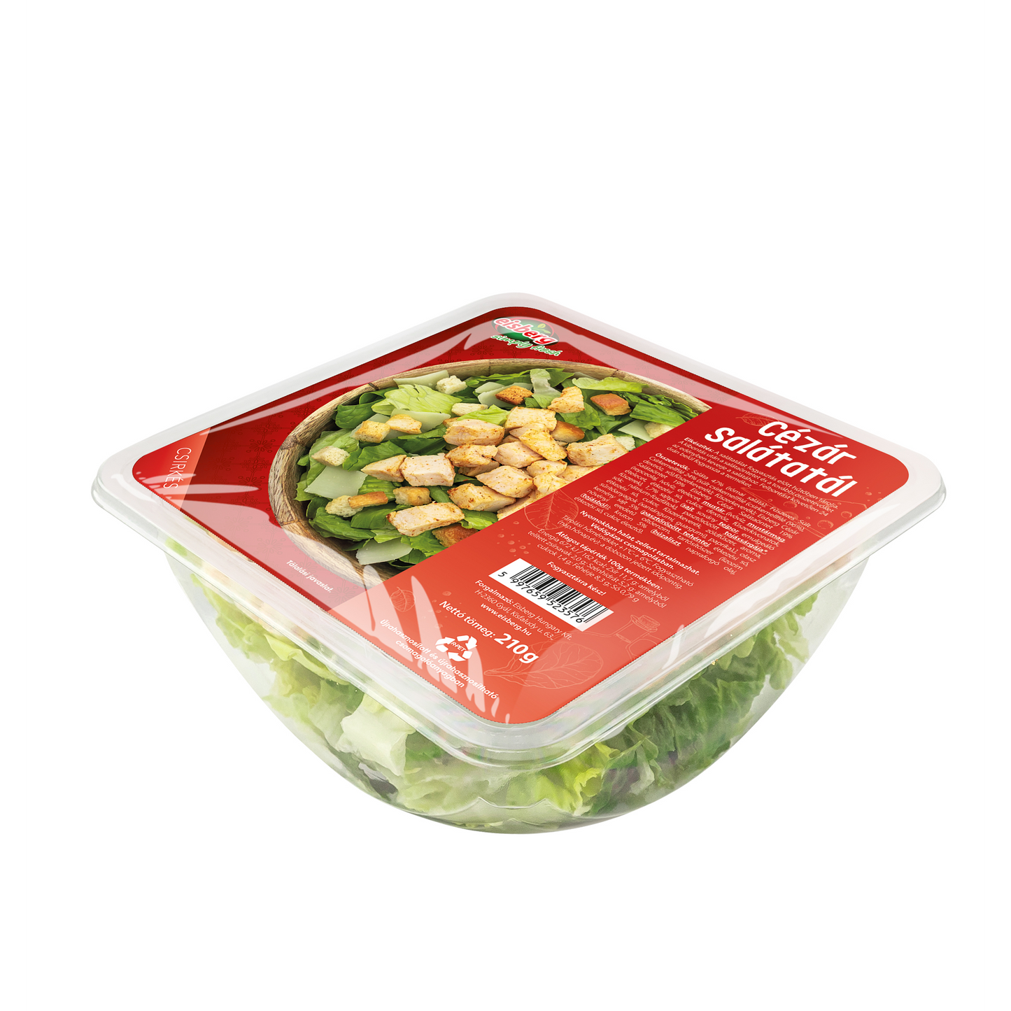 Eisberg csirkés Cézár salátatál 210 g