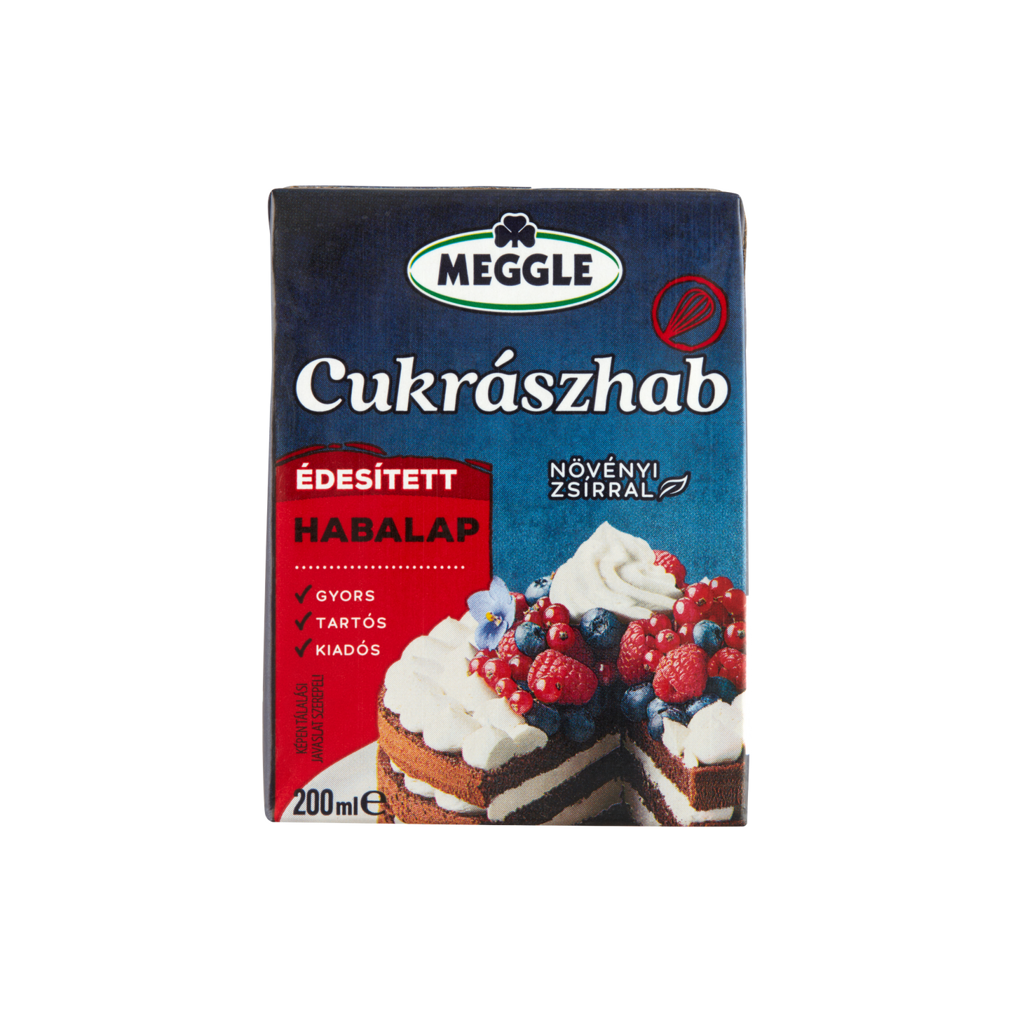 Meggle Cukrászhab UHT édesített habalap 200 ml