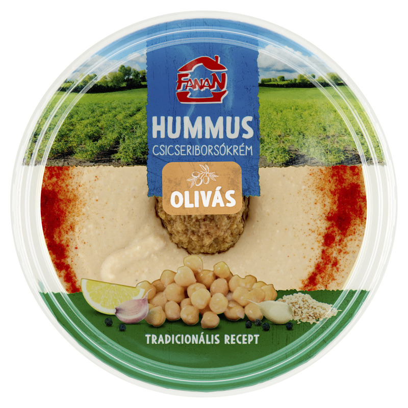 Fanan hummus olivás csicseriborsó krém 250 g