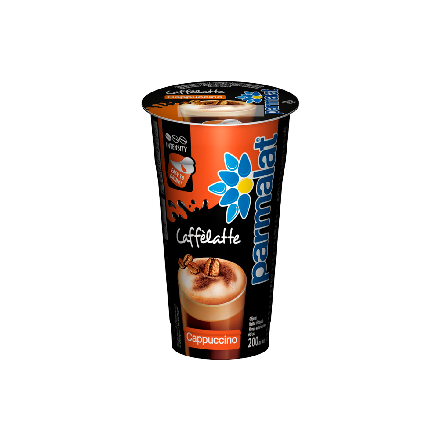 Parmalat Caffelatte Cappuccino UHT zsírszegény kávé ízű ital 200 ml
