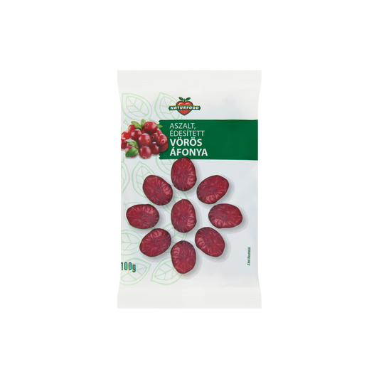 Naturfood aszalt, édesített vörös áfonya 100 g